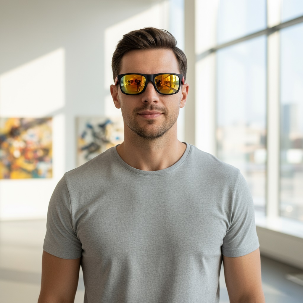  عینک آفتابی اسپرت اسلایر UV400 مدل eyn1001 